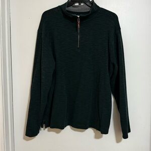 Dark Green Quarter-Zip Pullover